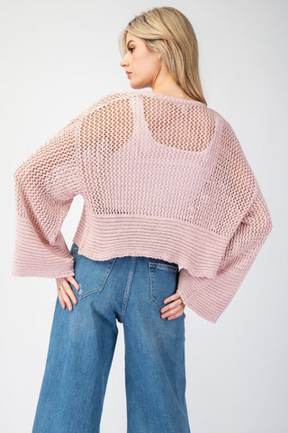 Open Weave Bolero Cardigan - Annie Jack TX