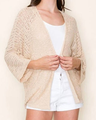 Crochet Open Front Cardigan - Annie Jack TX