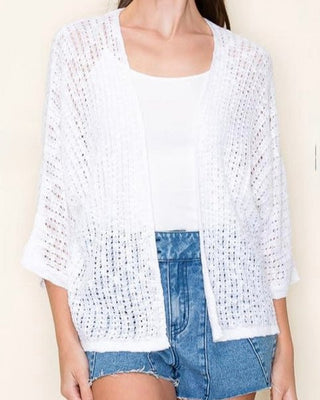 Crochet Open Front Cardigan - Annie Jack TX