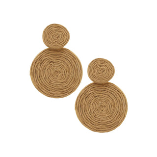 Simone Raffia Deco Earrings - Annie Jack TX