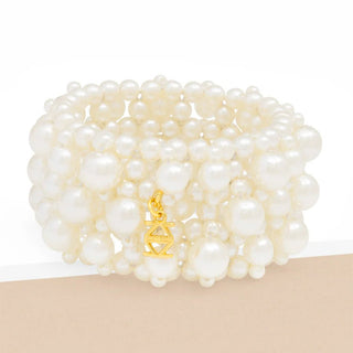 Stacked Pearl Stretch Bracelet - Annie Jack TX
