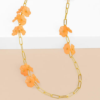 Lotus Leaf Long Necklace - Annie Jack TX