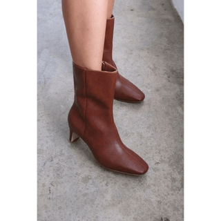 Adler Cognac Mid Bootie - Annie Jack TX