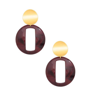 Marbled Pendant Drop Earring - Annie Jack TX