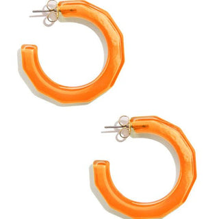 Small Textured Lightweight Hoop Earring - Annie Jack TX
