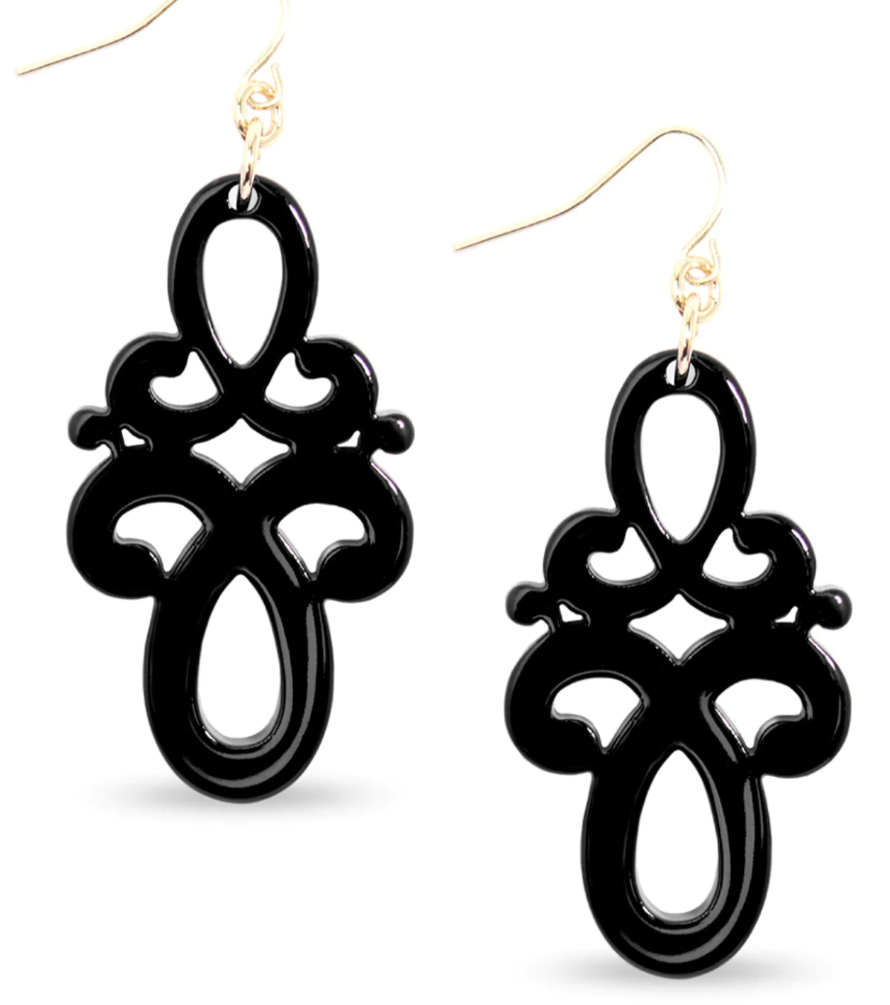 Double Scroll Drop Earring - Annie Jack TX