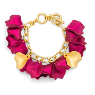 Metallic Resin Petal Link Bracelet - Annie Jack TX