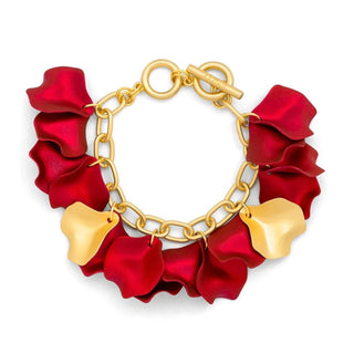 Metallic Resin Petal Link Bracelet - Annie Jack TX