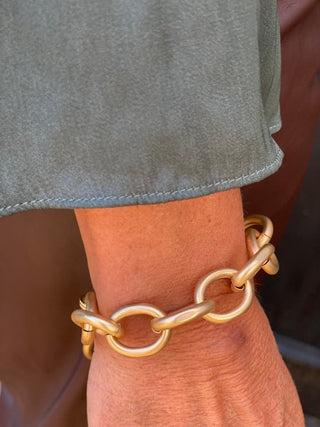 Matte Cable Chain Bracelet - Annie Jack TX