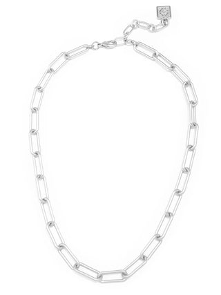 Large Paperclip Link Collar Necklace - Annie Jack TX
