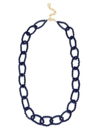 Glass Bead Link Necklace - Annie Jack TX