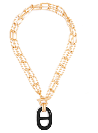 Matte Link Resin Charm Necklace - Annie Jack TX