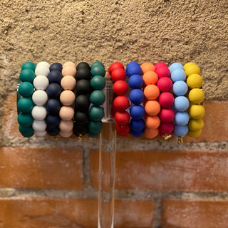 Chunky Matte Bead Bracelet - Annie Jack TX