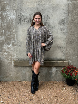 9/9 Abby Black & Creme Dress - Annie Jack TX