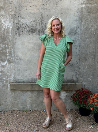 9/23/24 Jennifer Green Dress - Annie Jack TX