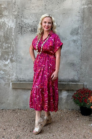 9/16/24 Jennifer Wine Dress - Annie Jack TX