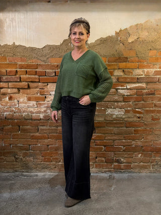 1/13 STL Rachel- Green sweater