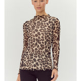 Animal Print Long Sleeve Top - Annie Jack TX