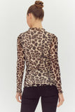 Animal Print Long Sleeve Top - Annie Jack TX