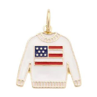 American Flag Sweater Charm - Annie Jack TX