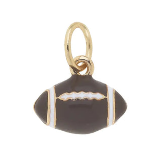 3-D Football Charm in Brown - Annie Jack TX