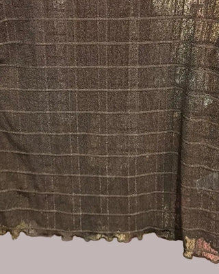 Sheer Checkered Top - Annie Jack TX