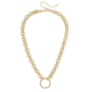 Karson Layered Circle Necklace - Annie Jack TX