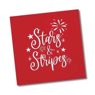 Stars and Stripes Cocktail Napkins - Annie Jack TX