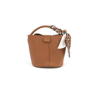 BC Small Bucket Handbag with Scarf Detail