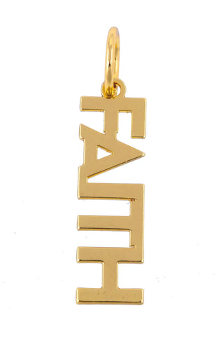 Faith Block Letter Charm - Annie Jack TX