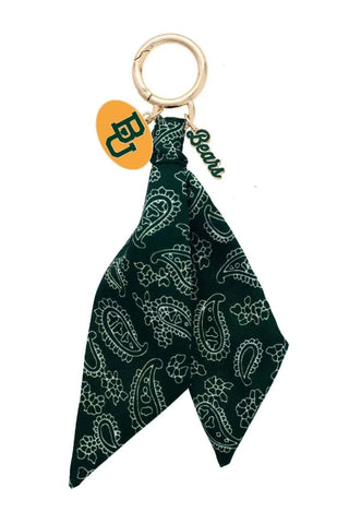 Baylor Bears Logo Bandana Bag Charm - Annie Jack TX