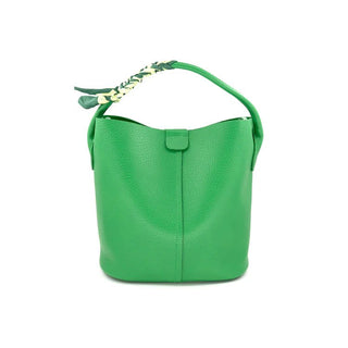 The BC Scarf - Detail Green Bucket Bag - Annie Jack TX