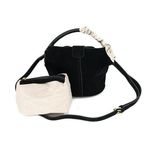 Small Suede Bucket Bag - Annie Jack TX