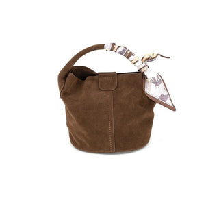 Small Suede Bucket Bag - Annie Jack TX