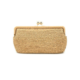 Nonna Straw Clutch Handbag - Annie Jack TX