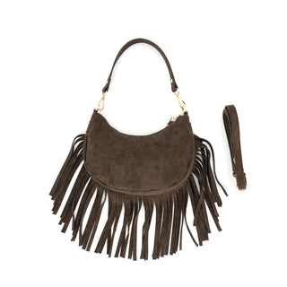 Suede Fringe Handbag