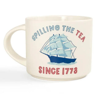 Spilling the Tea Large Ceramic Mug - Annie Jack TX