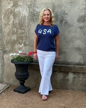 USA Embroidered Top - Annie Jack TX