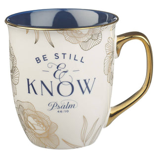 Mug Navy Be Still Ps. 46:10 - Annie Jack TX