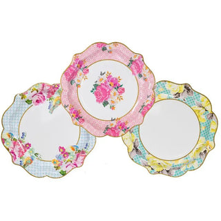 Vintage Inspired Floral Plates - Annie Jack TX