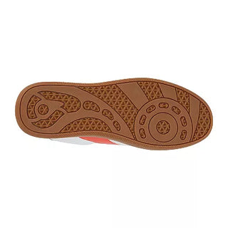 Brown sole of a shoe on a white background