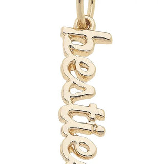 Besties Cursive Script Charm - Annie Jack TX