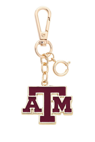 Texas A&M Aggies Enamel Logo Bag Charm - Annie Jack TX