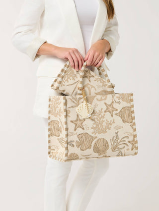 Coastal Jacquard Tote - Annie Jack TX