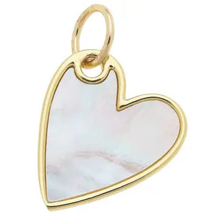Heart Charm in Mother of Pearl - Annie Jack TX