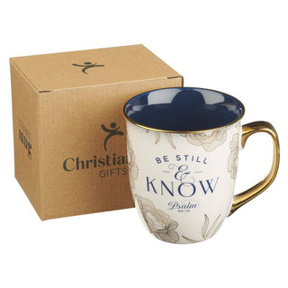 Mug Navy Be Still Ps. 46:10 - Annie Jack TX