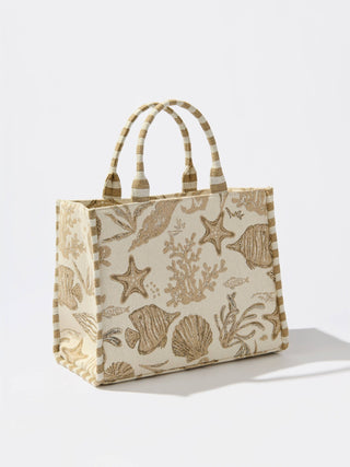 Coastal Jacquard Tote - Annie Jack TX