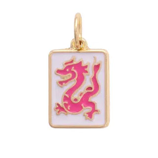 Dragon Mahjong Tile Charm - Annie Jack TX