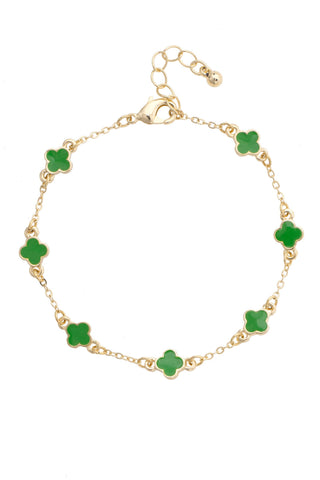 Margaret Dainty Clover Bracelet - Annie Jack TX