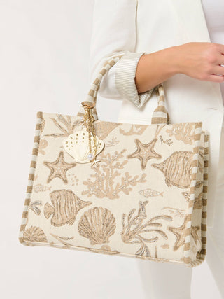 Coastal Jacquard Tote - Annie Jack TX